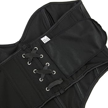 Amazon.co.jp: SHYMMUO ブラックコルセットトップス 女性用